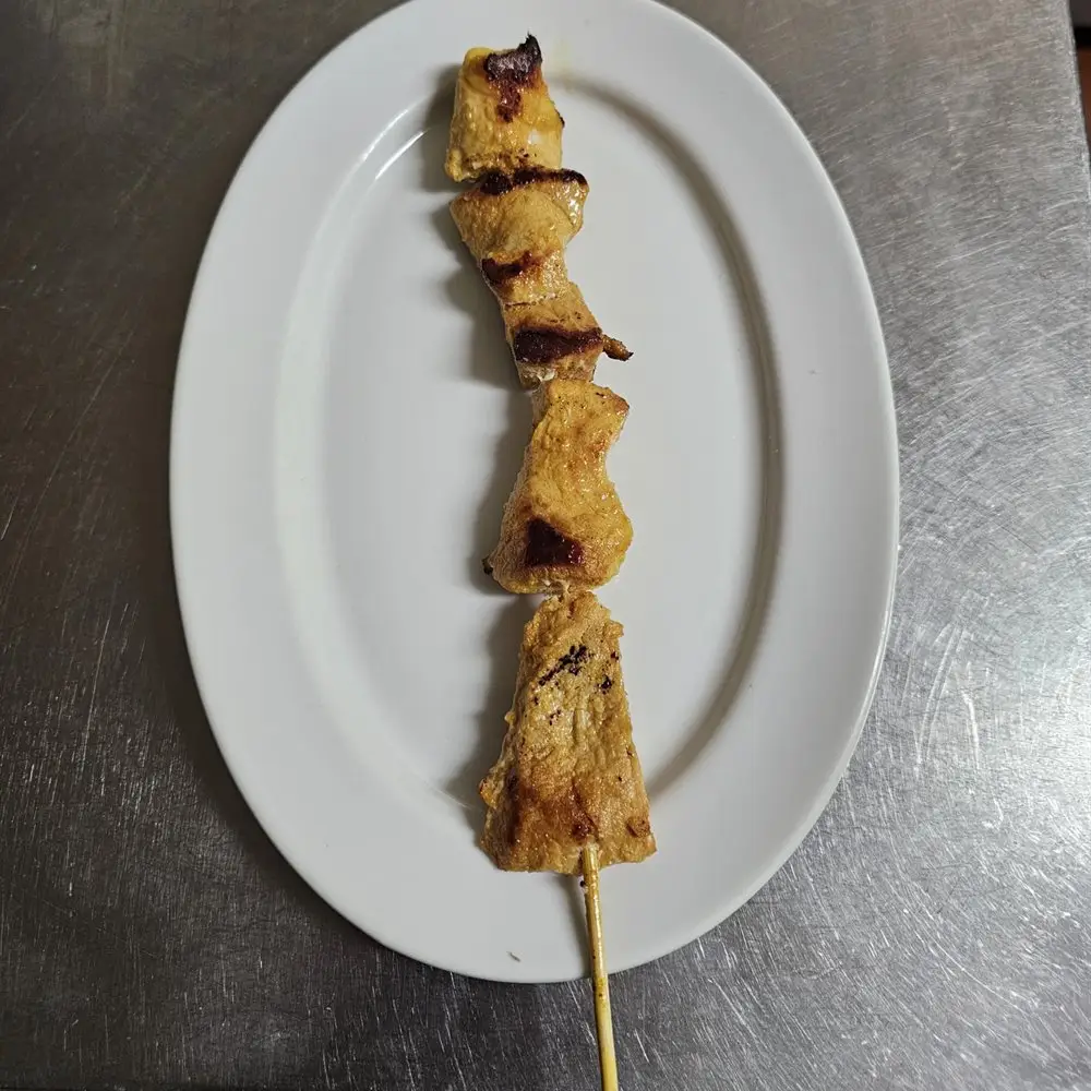 Pincho moruno del Café Bar Los Arcos